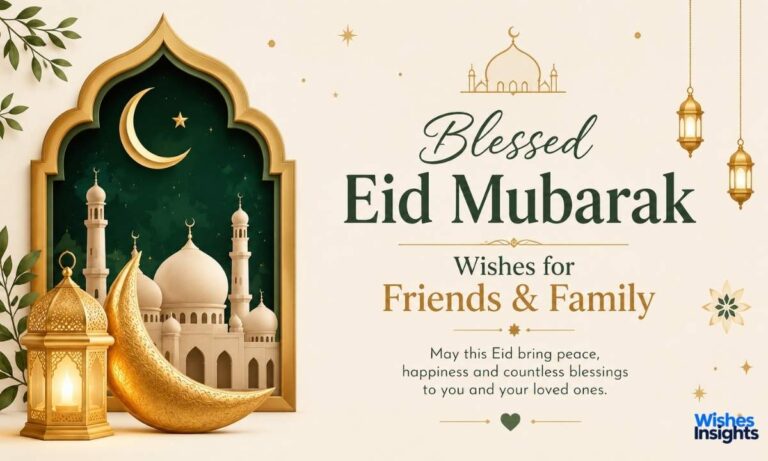 Blessed Eid Mubarak Wishes for Friends & Family